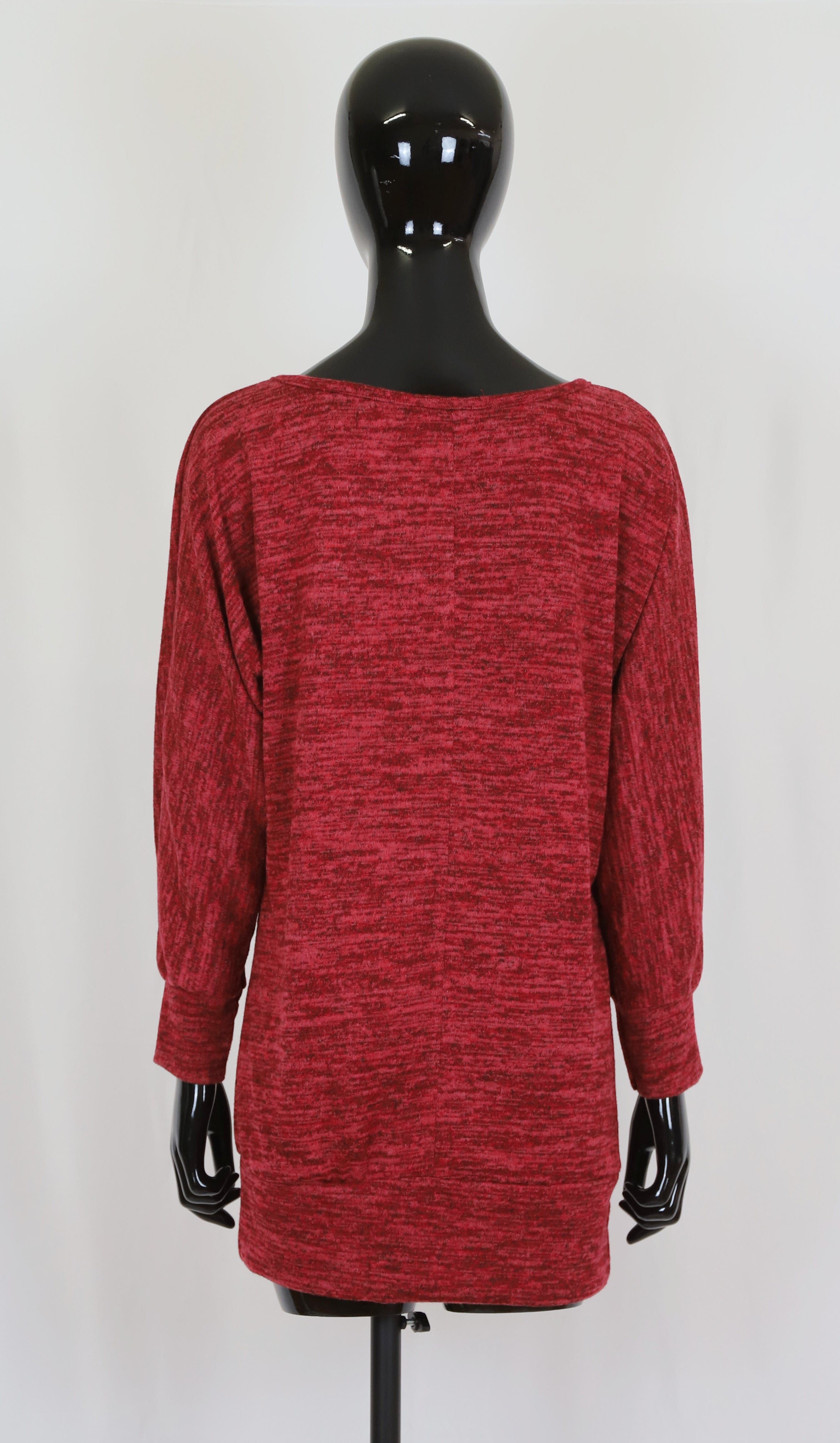 Tunique femme rouge pull
