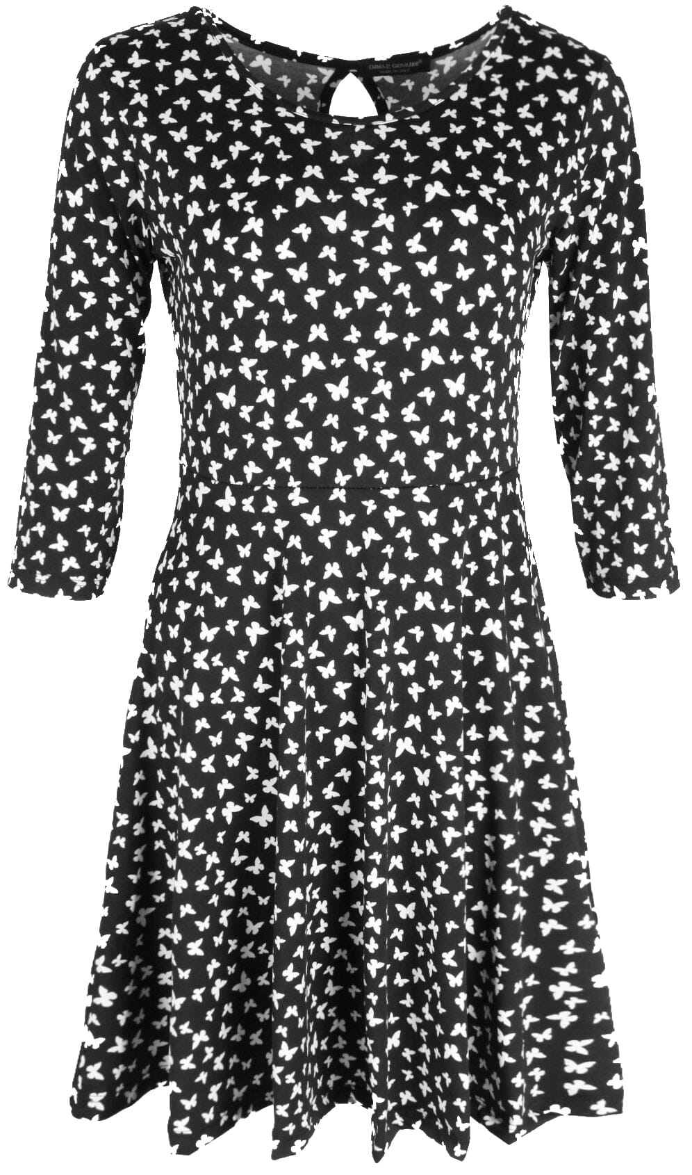 Robe imprimé Manches 3/4 Robe