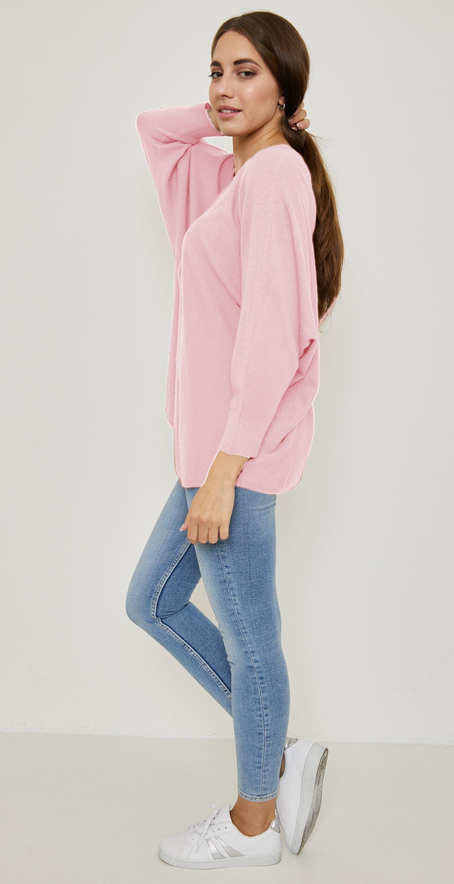 Pull Zippé Manches Longues Tricots, Grande Taille (Taille Unique 40-48) pull