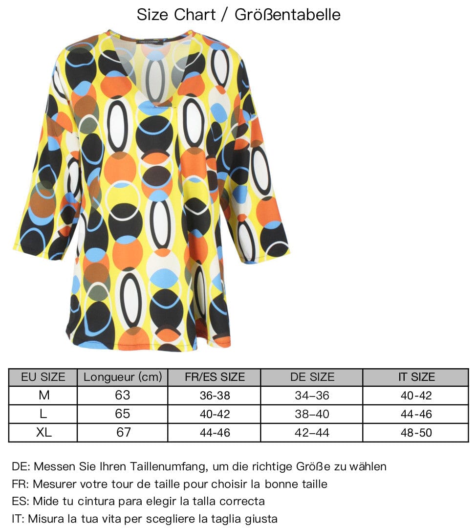 T shirt manches 3/4 haut