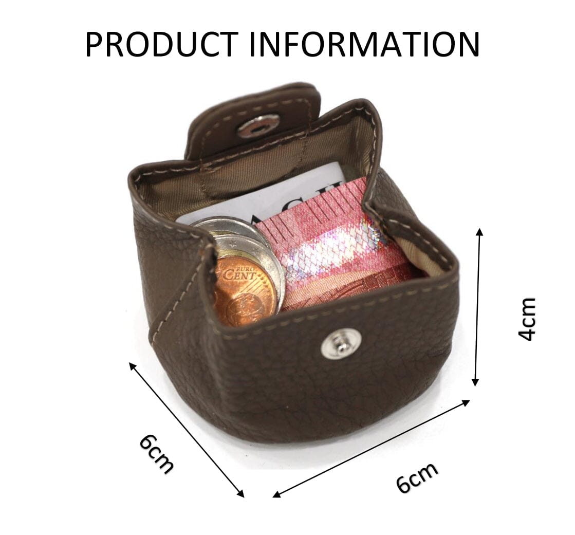 Mini Porte Monnaie Taupe Porte Monnaie