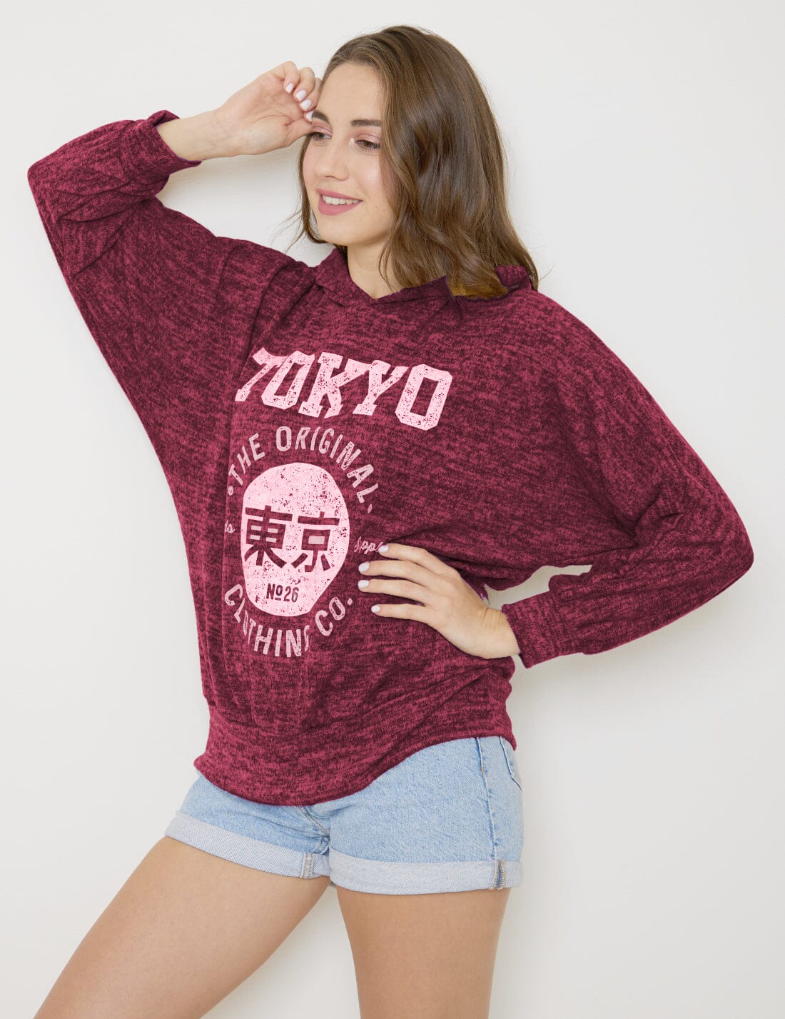 Sweat-Pull Style Oversize imprimé avec Capuche sweat-pull