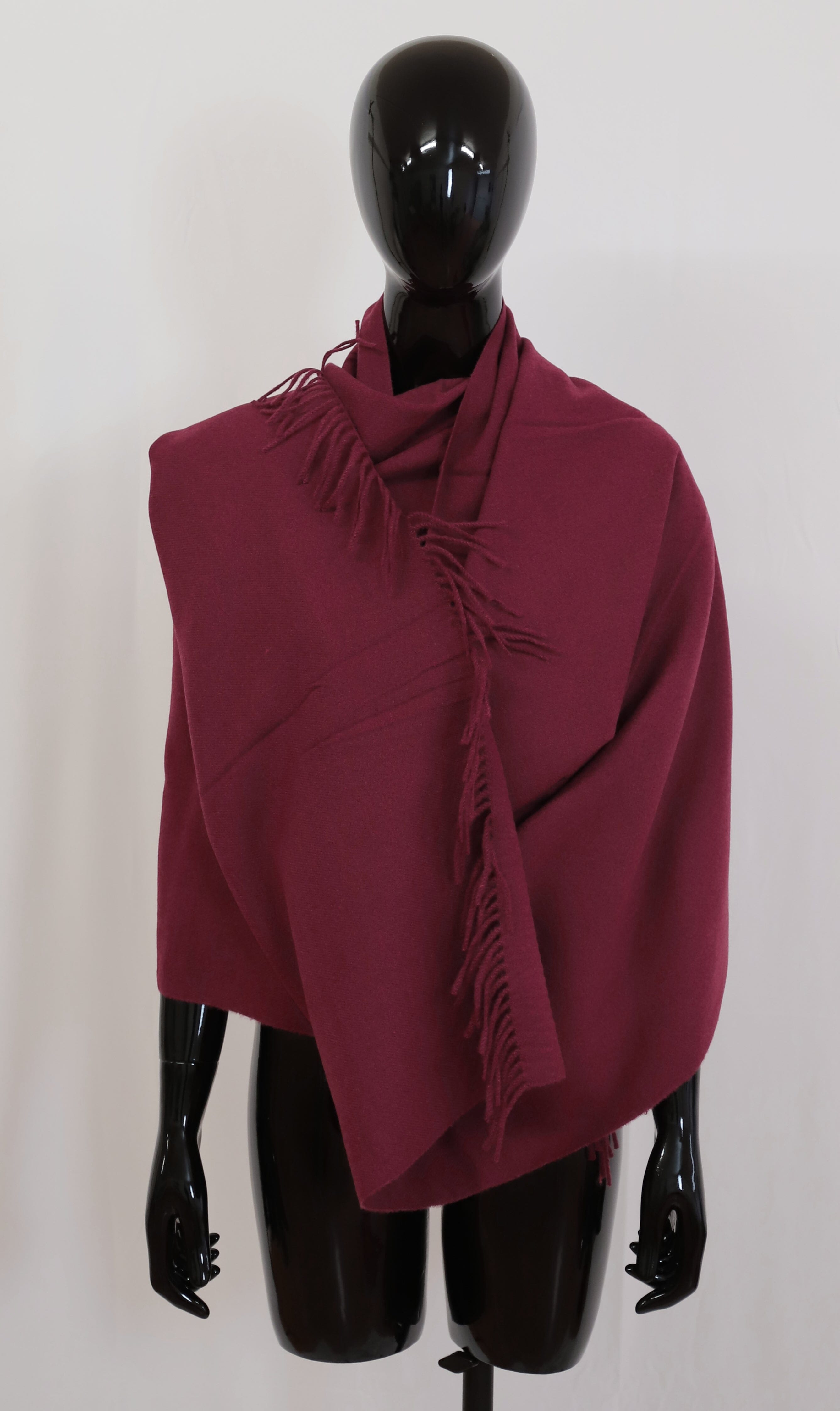 Echarpe à frange Douce mélange Cachemire Laine foulard