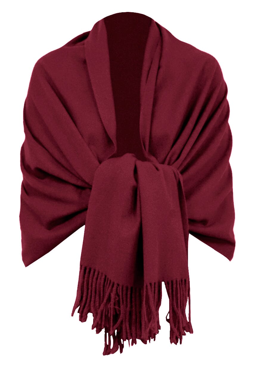 Echarpe à frange Douce mélange Cachemire Laine foulard