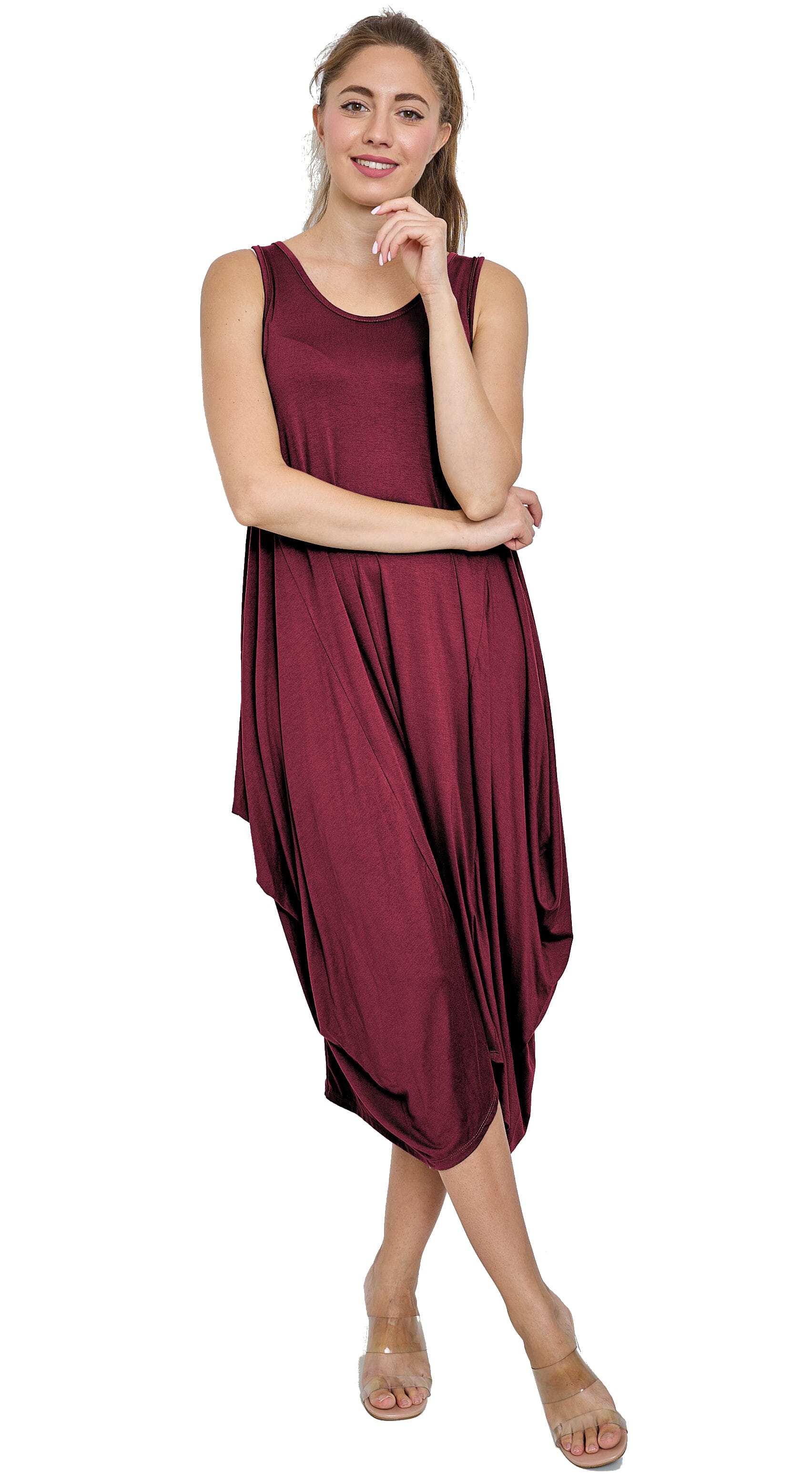 Robe débardeur longue style Oversize Robe