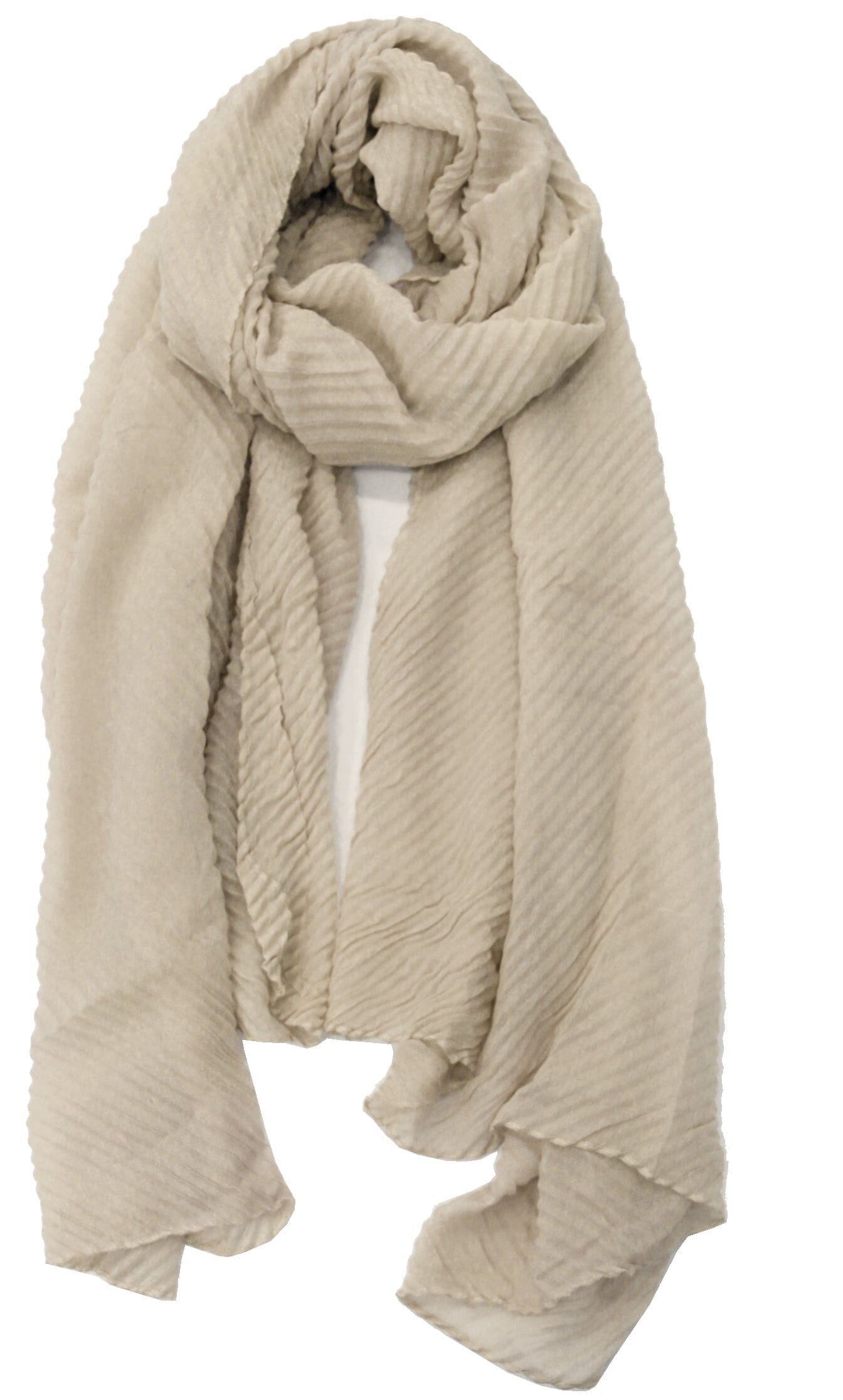 Chèche plissé foulard