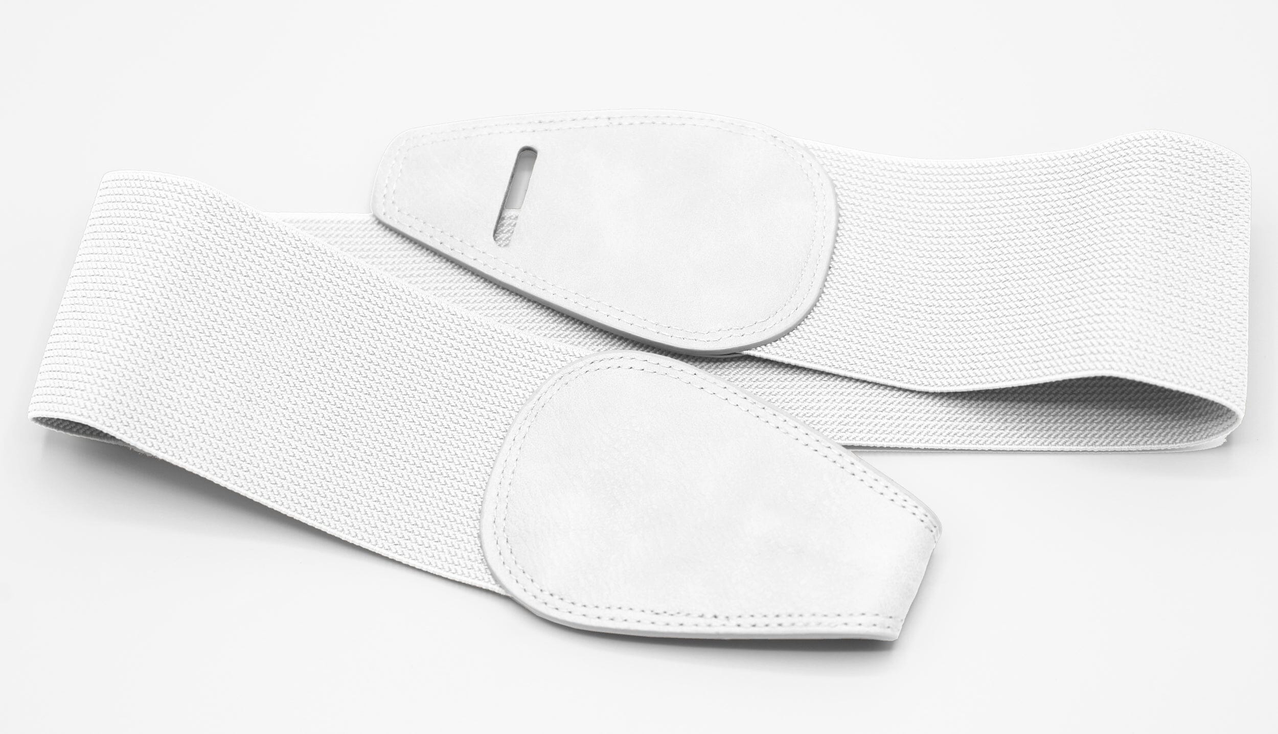 Ceinture OBI en cuire (Blanc) - Femme ceinture