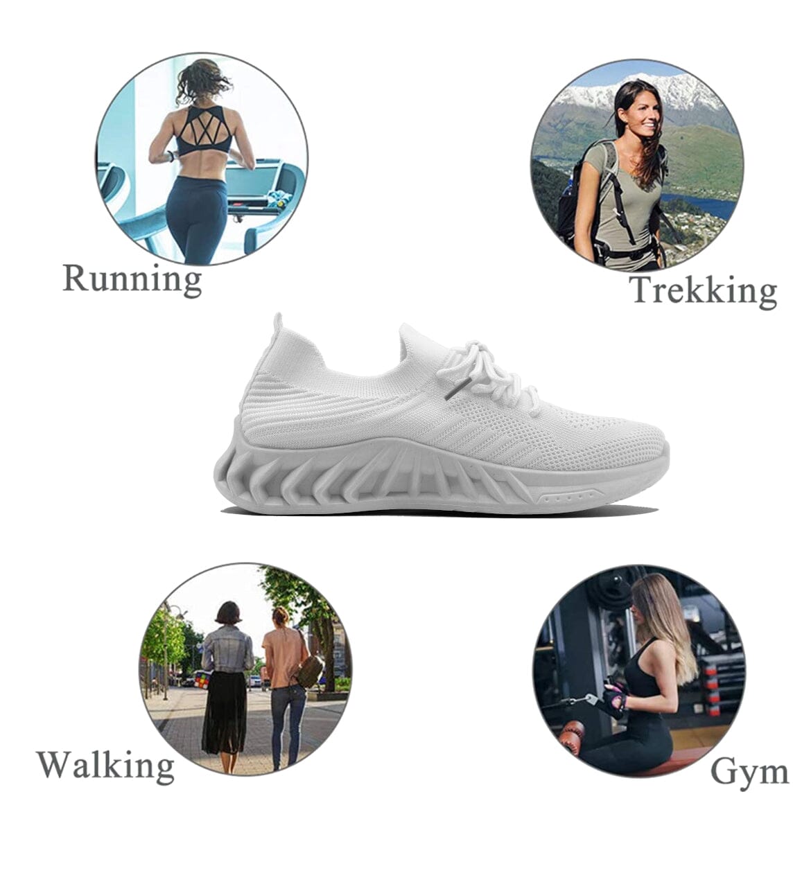 Sneaker Basket Confortable Respirante Tissu en Maille 36-41EU - Femme chaussure