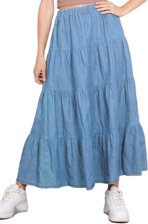 Jupe midi coton jupe