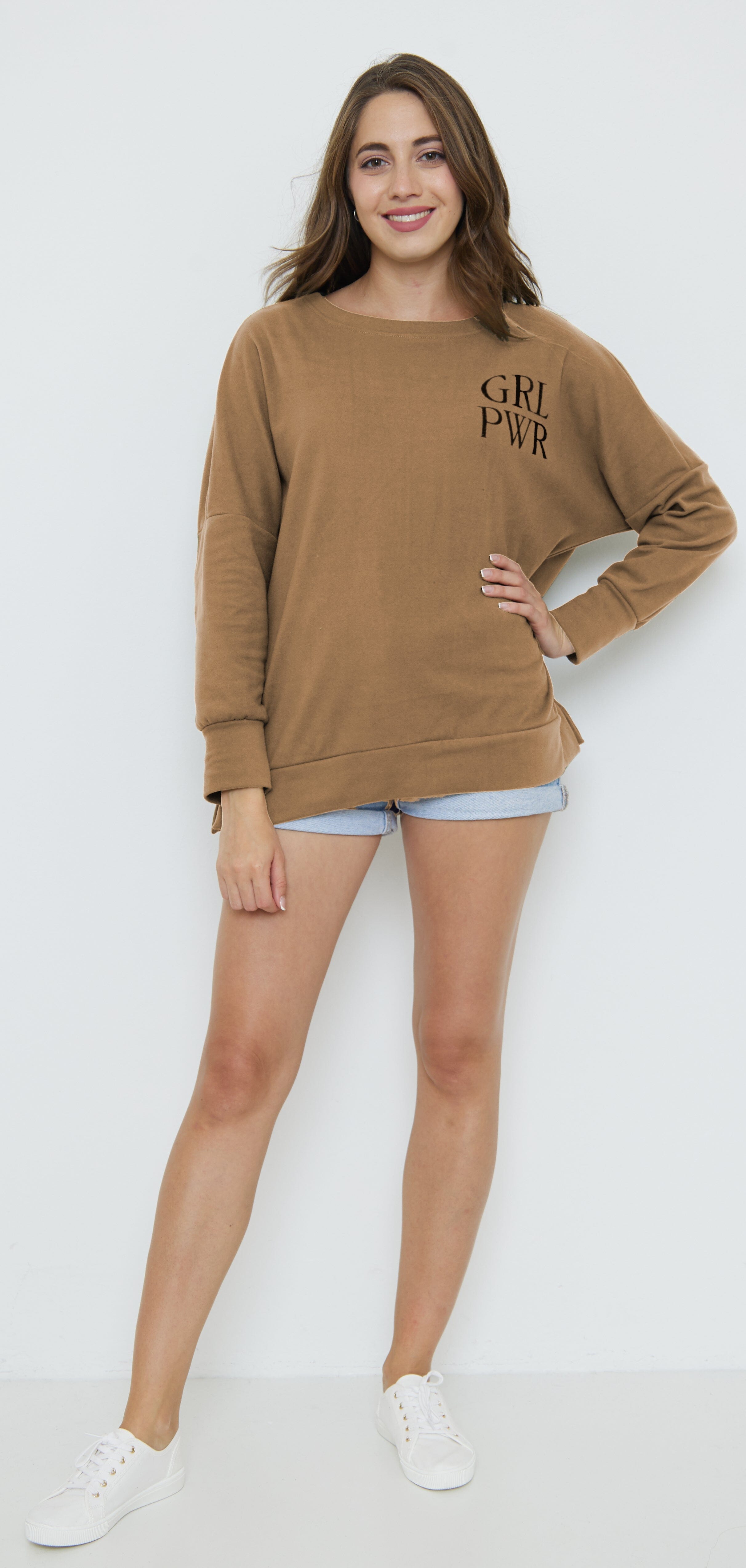 Sweat-Shirt polaire, Pull Manches Longues (Taille Unique Convient pour 38 au 46) sweat-pull