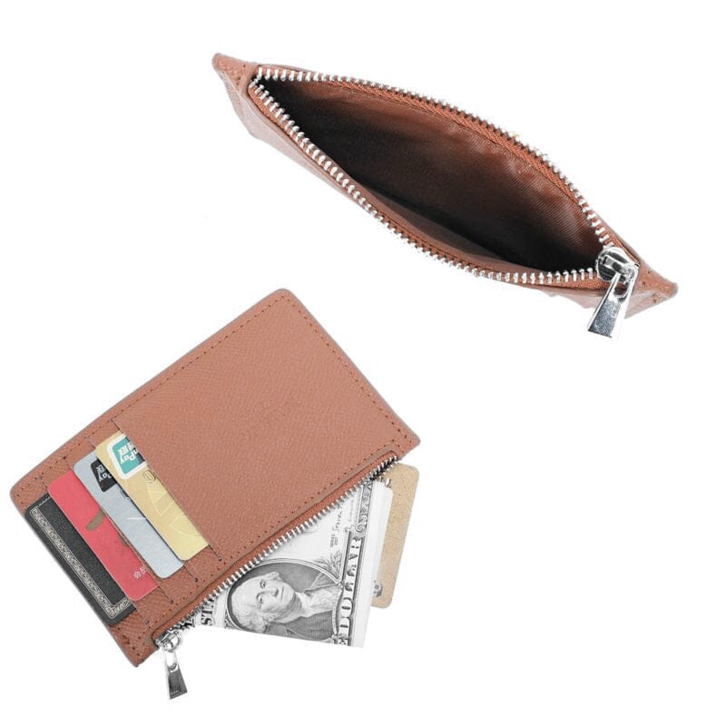 Porte Carte Monnaie avec Zip Porte Monnaie