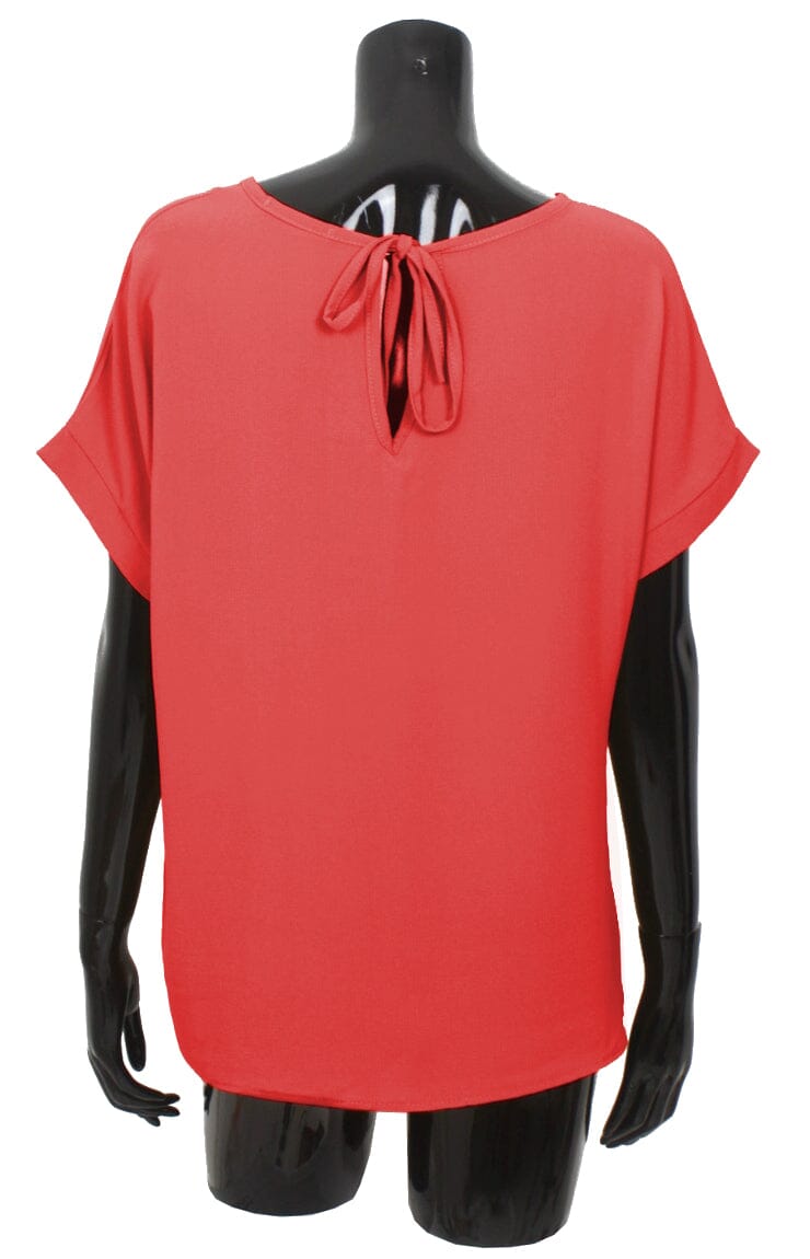 Blouse voile dos noué haut