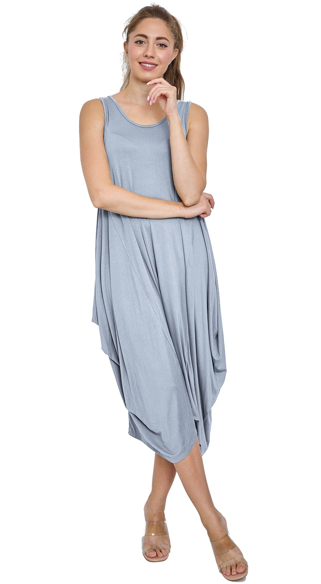 Robe débardeur longue style Oversize Robe