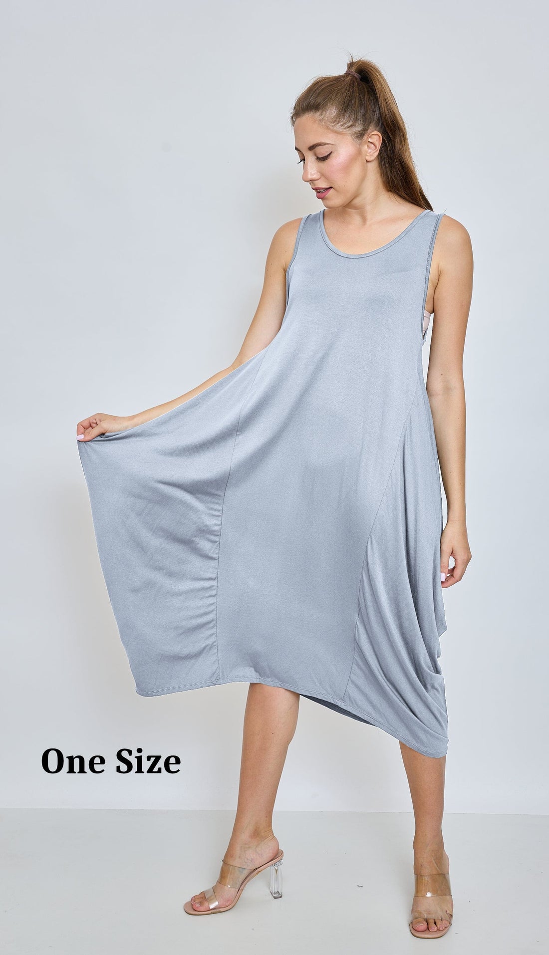 Robe débardeur longue style Oversize Robe