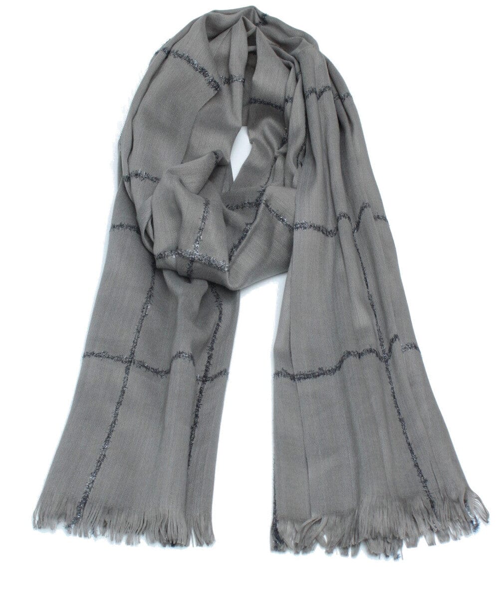 Echarpe Carreaux Pailletée foulard