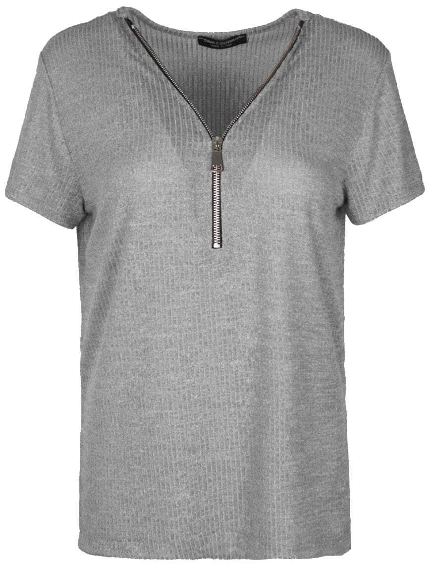 Haut fermeture zip mi hauteur haut