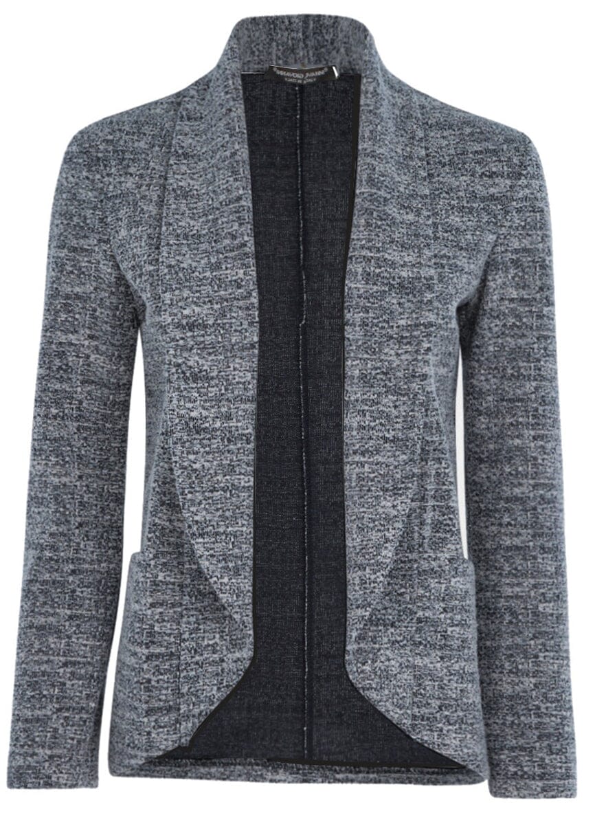 Veste chiné deux poches latérales veste