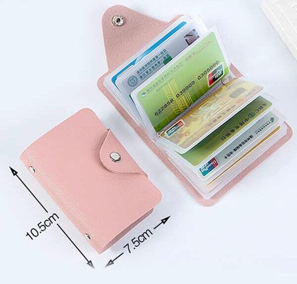 Porte cartes de crédit (Fermeture bouton pression) - Femme - Homme porte de carte crédit