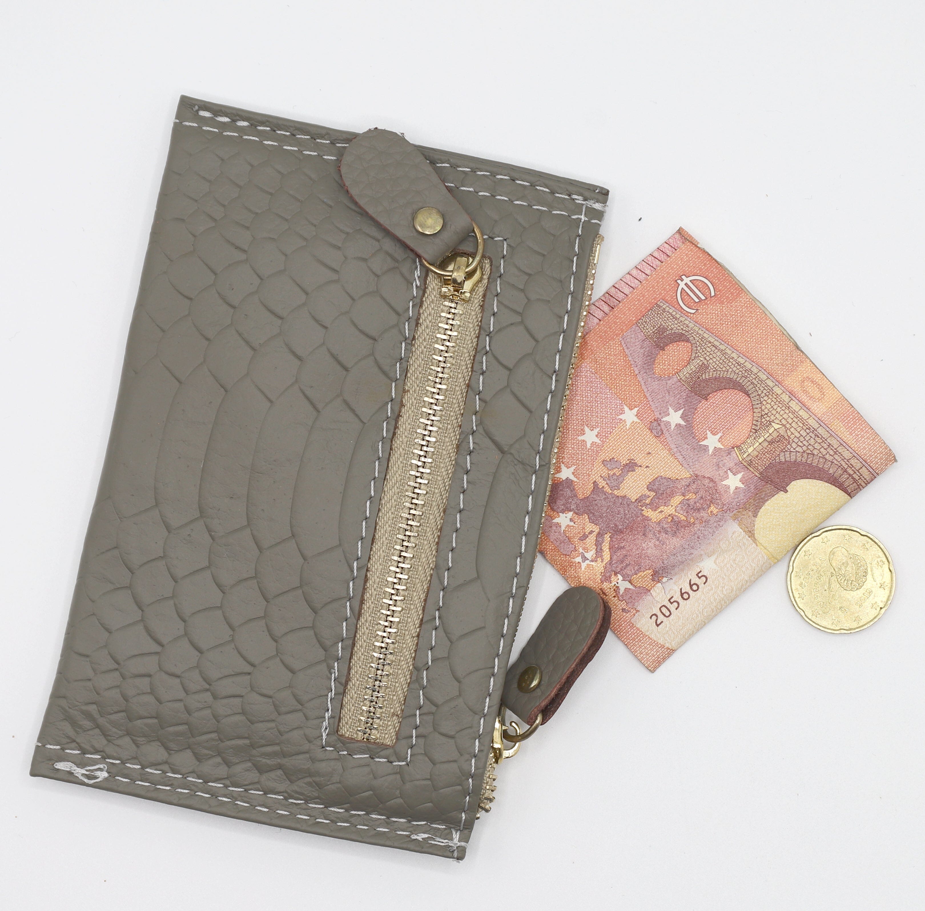 Portefeuille en Cuir de Vachette Porte Monnaie