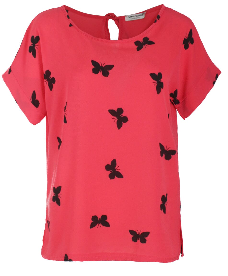 Chemisier voile imprimé haut