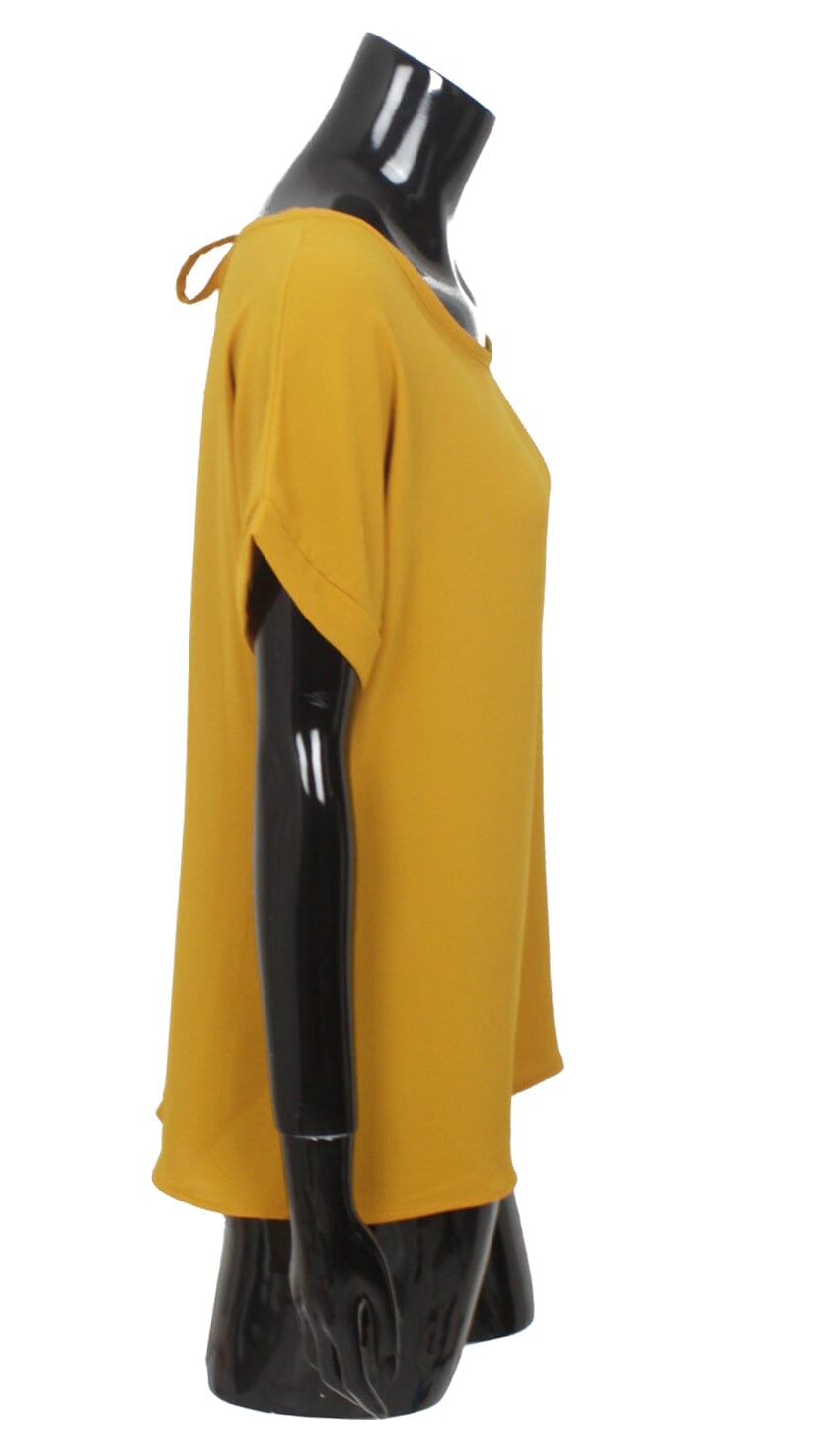 Top voile dos noué haut