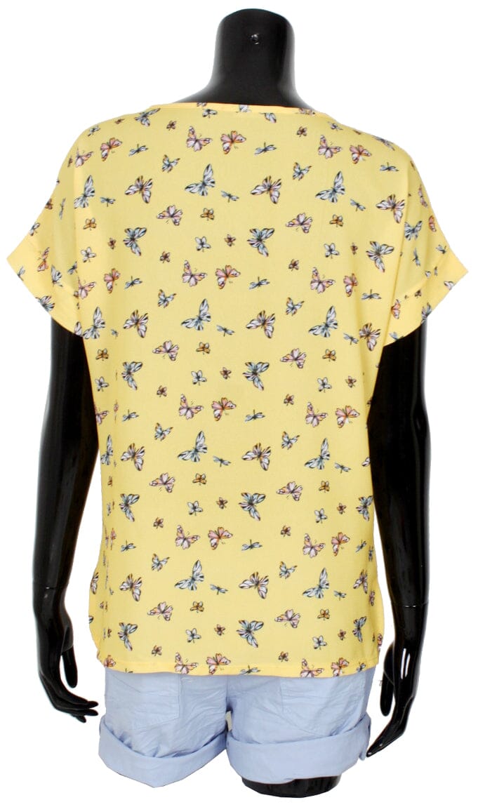 Chemisier voile imprimé haut