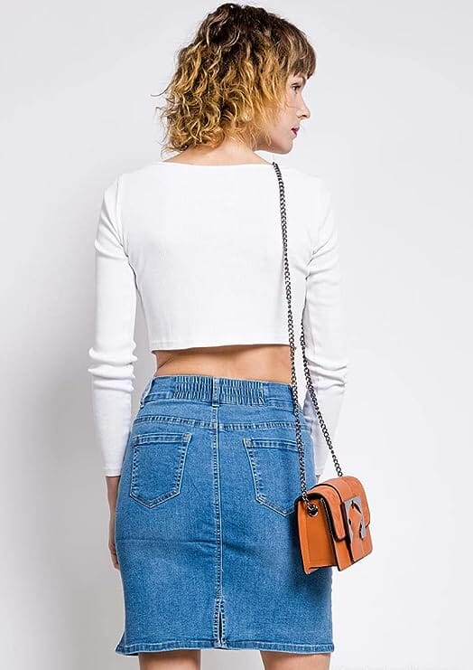 Jupe en jean courte jupe