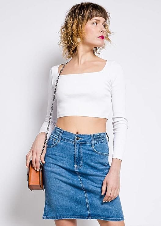 Jupe en jean courte jupe