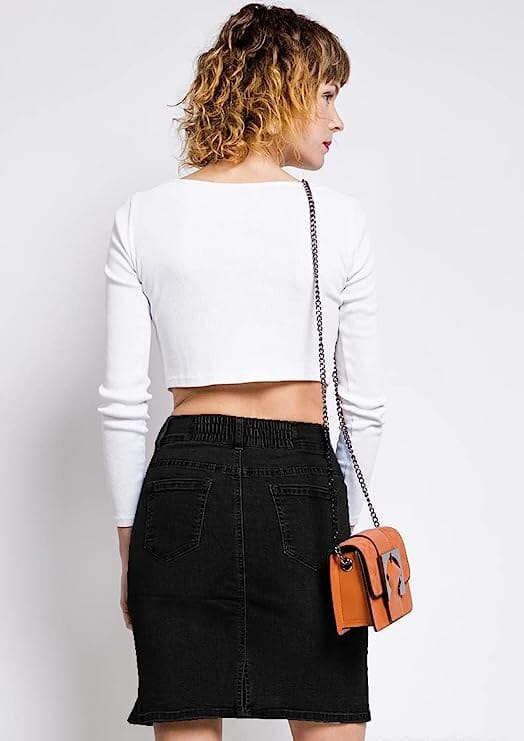 Jupe courte en denim jupe