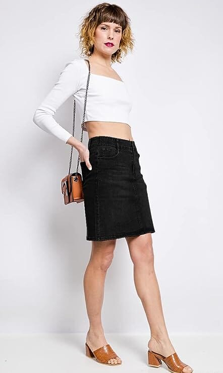 Jupe courte en denim jupe