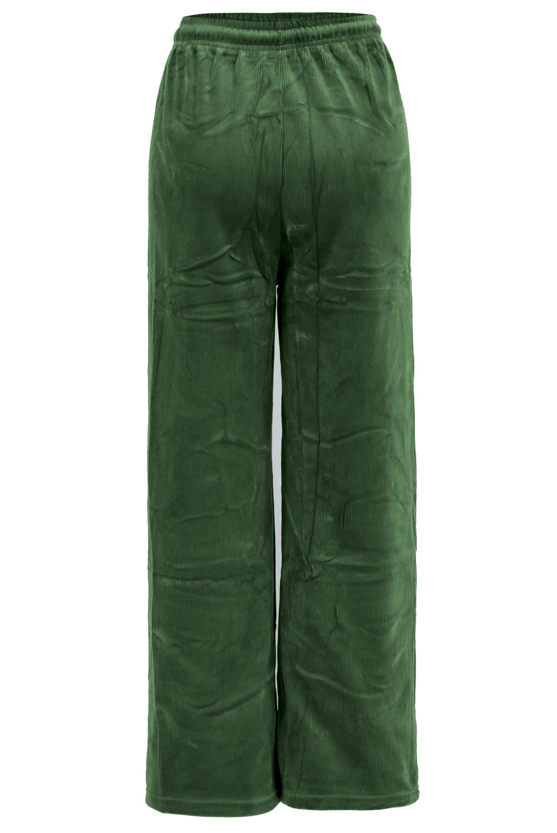 Pantalon Large en Velours Côtelé, Taille Haute Elastique pantalon