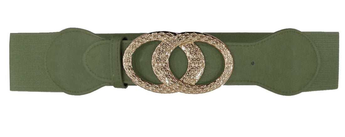 Ceinture large avec boucle dorée ceinture