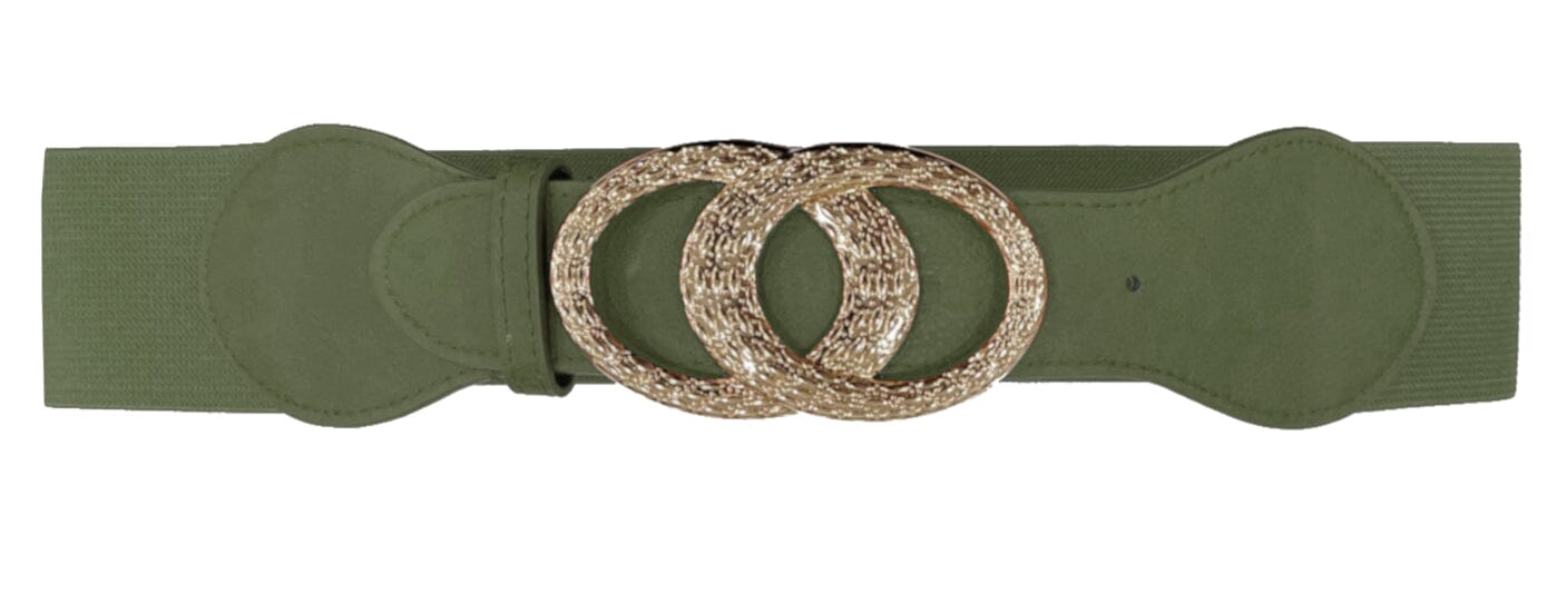 Ceinture large avec boucle dorée ceinture