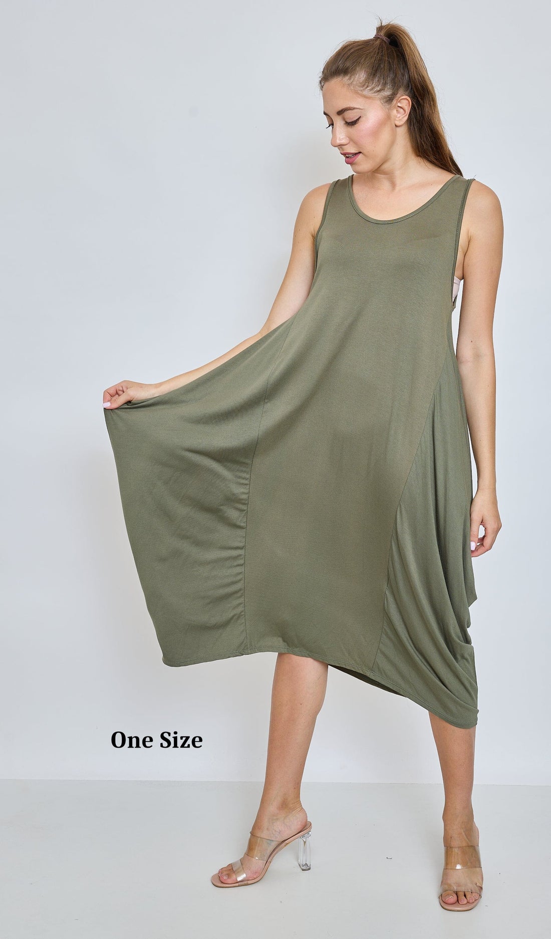 Robe débardeur longue style Oversize Robe