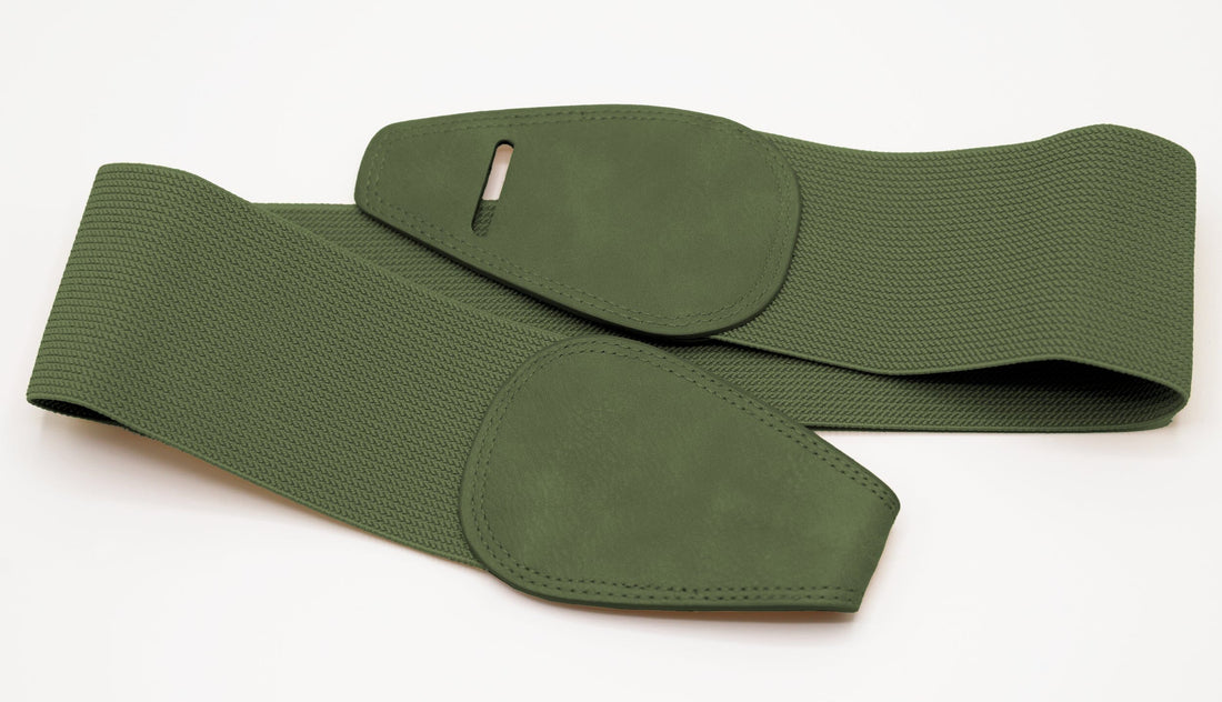 Ceinture large (Khaki) - femme ceinture