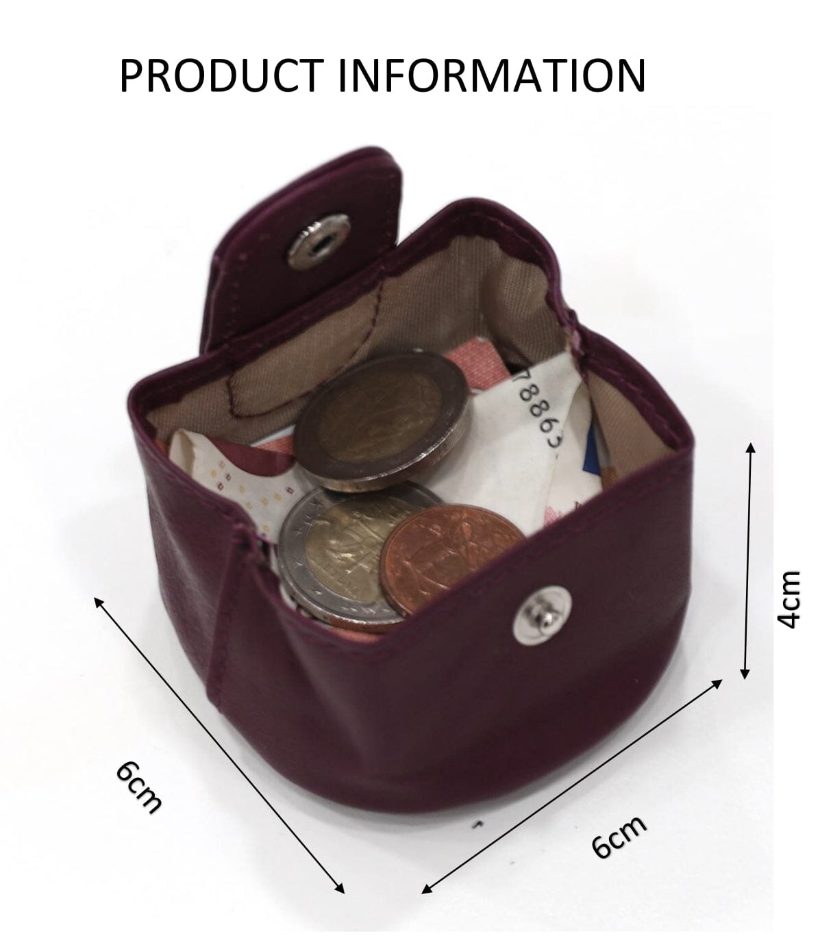 Porte Pièce en Cuir Porte Monnaie