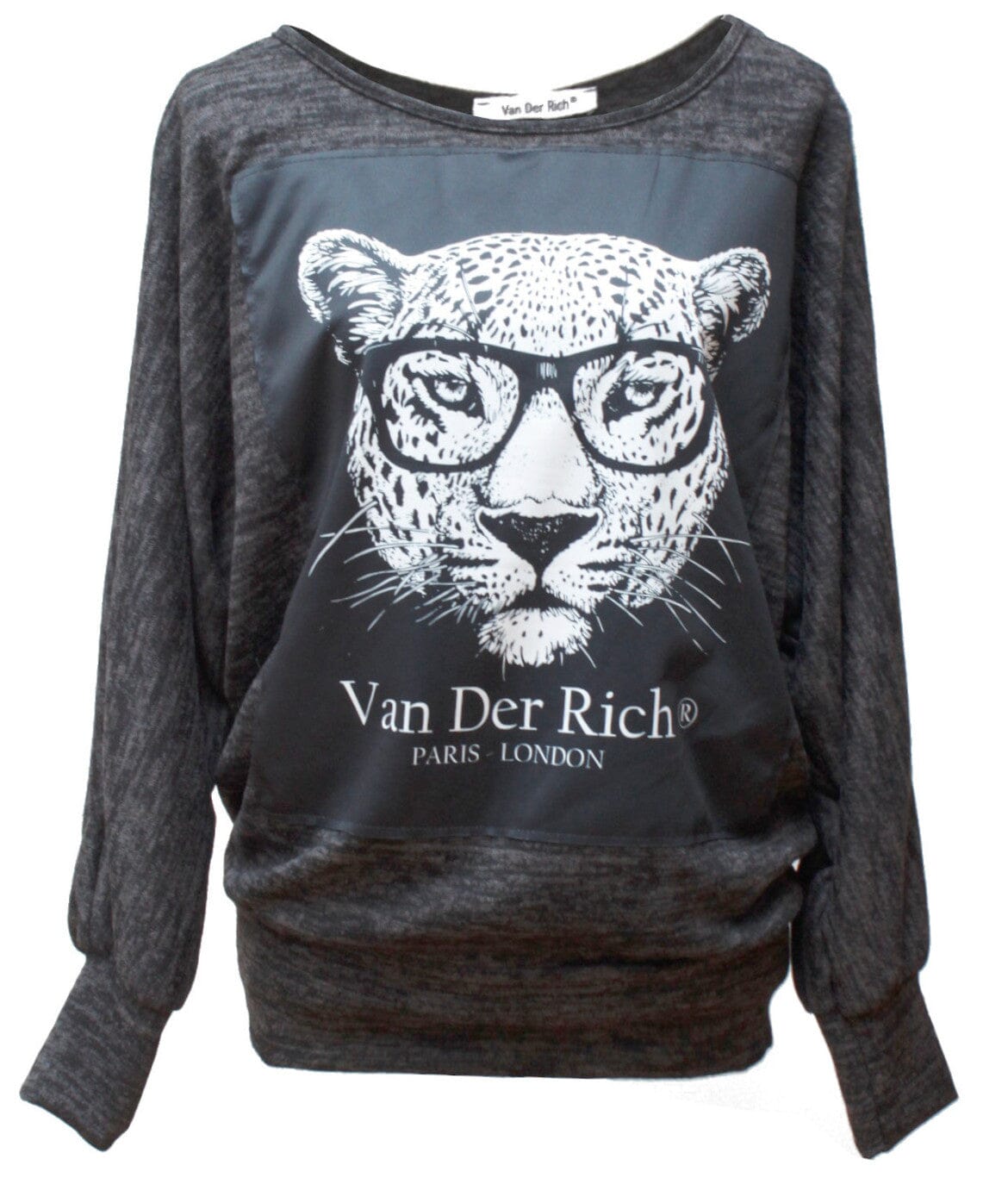 Sweat-Pull Ample imprimé Animal-Lunette sweat-pull