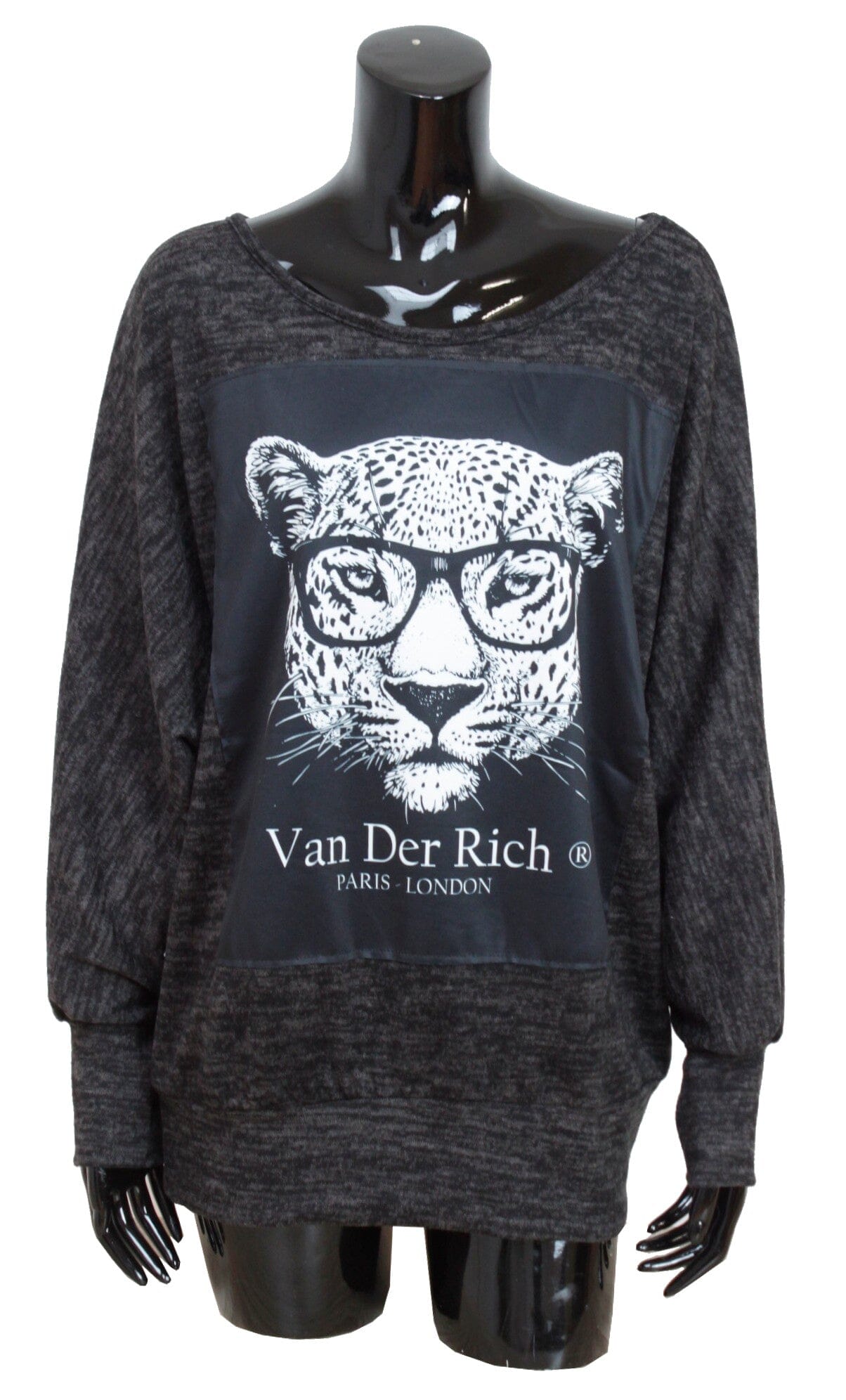 Sweat-Pull Ample imprimé Animal-Lunette sweat-pull