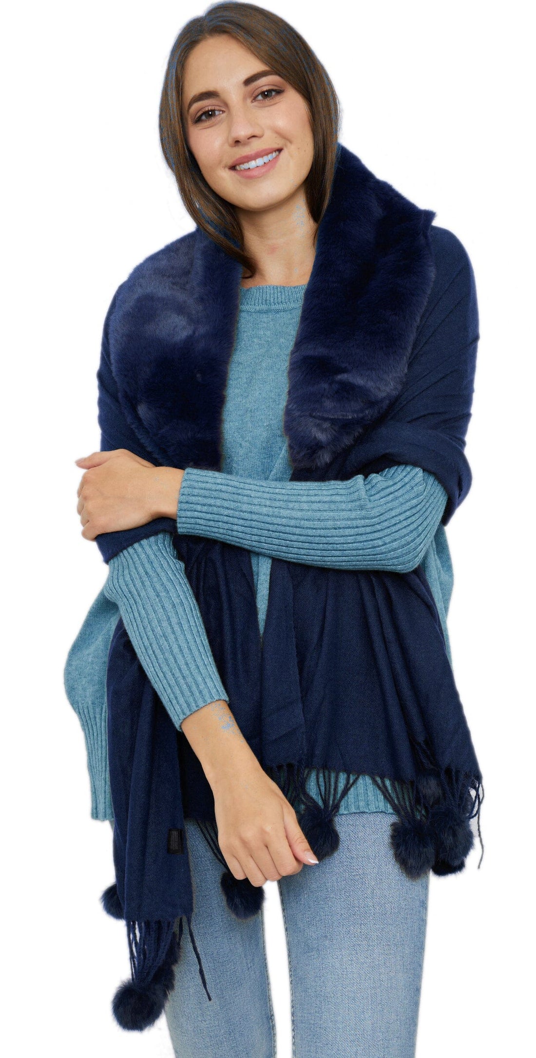 Echarpe fourrure femme foulard