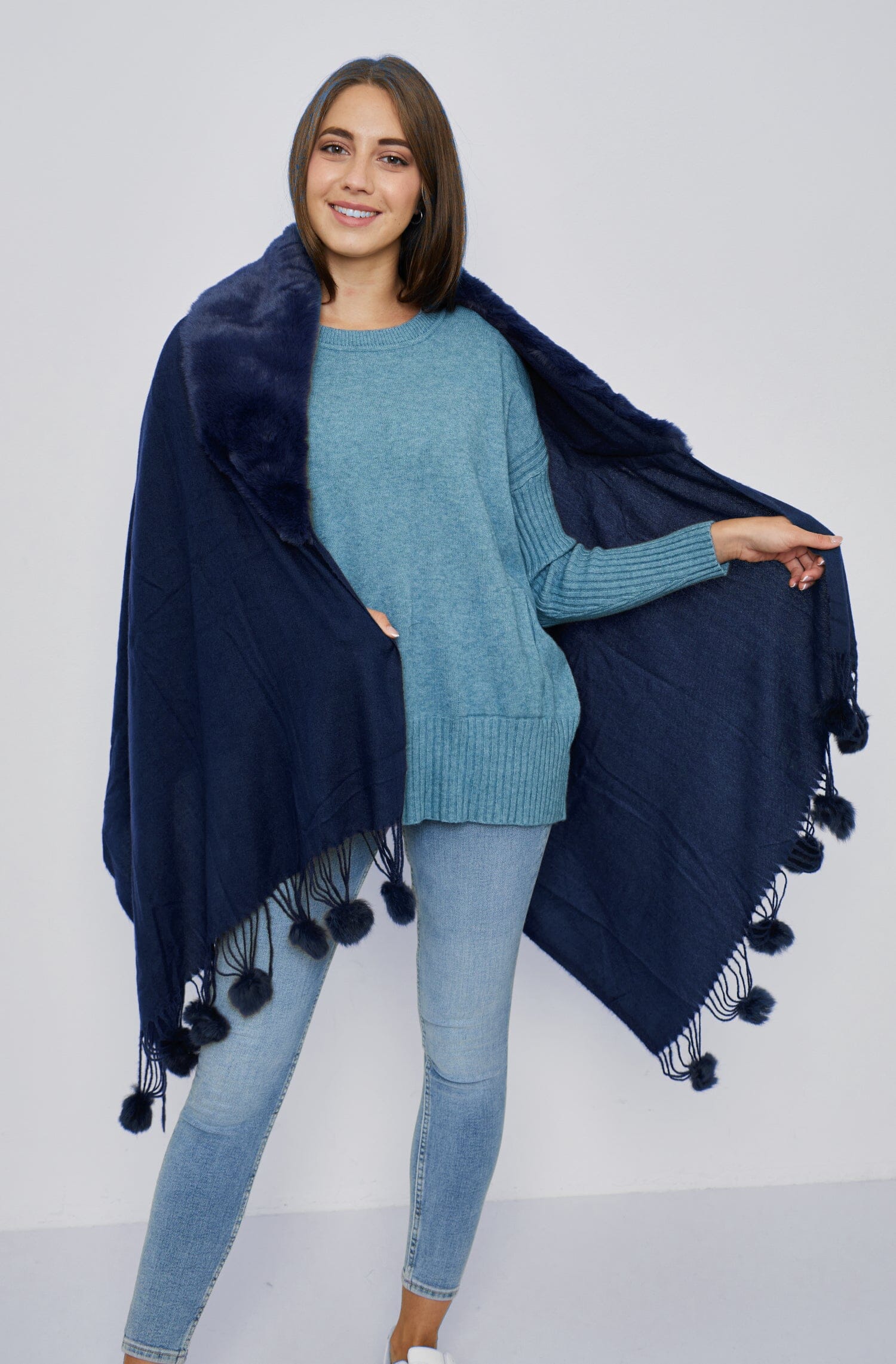 Echarpe fourrure femme foulard