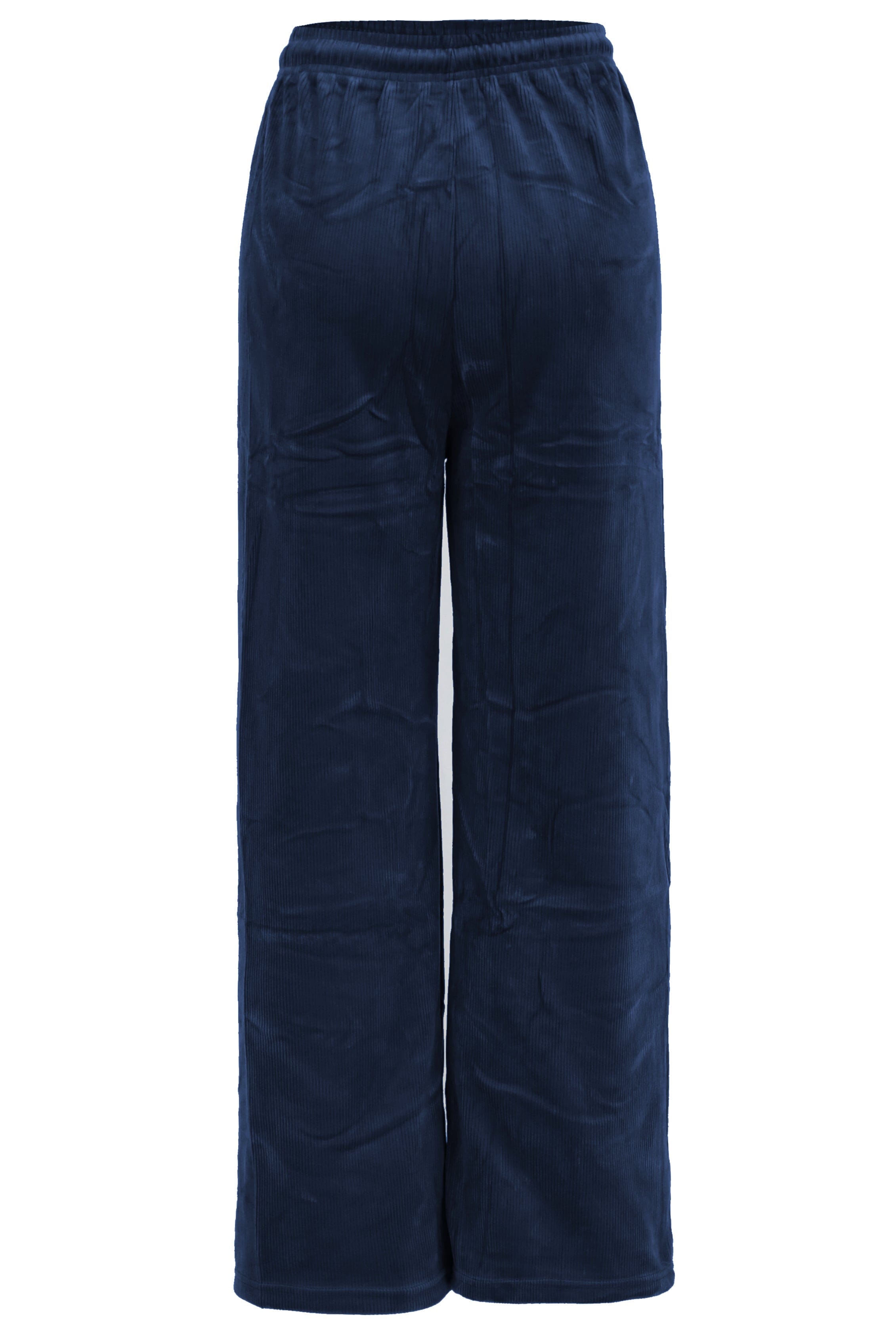Pantalon Large en Velours Côtelé, Taille Haute Elastique pantalon