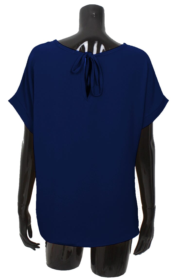 Tee shirt voile dos noué haut