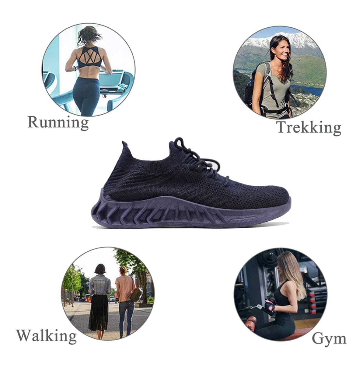 Sneaker Basket Confortable Respirante Tissu en Maille 36-41EU - Femme chaussure