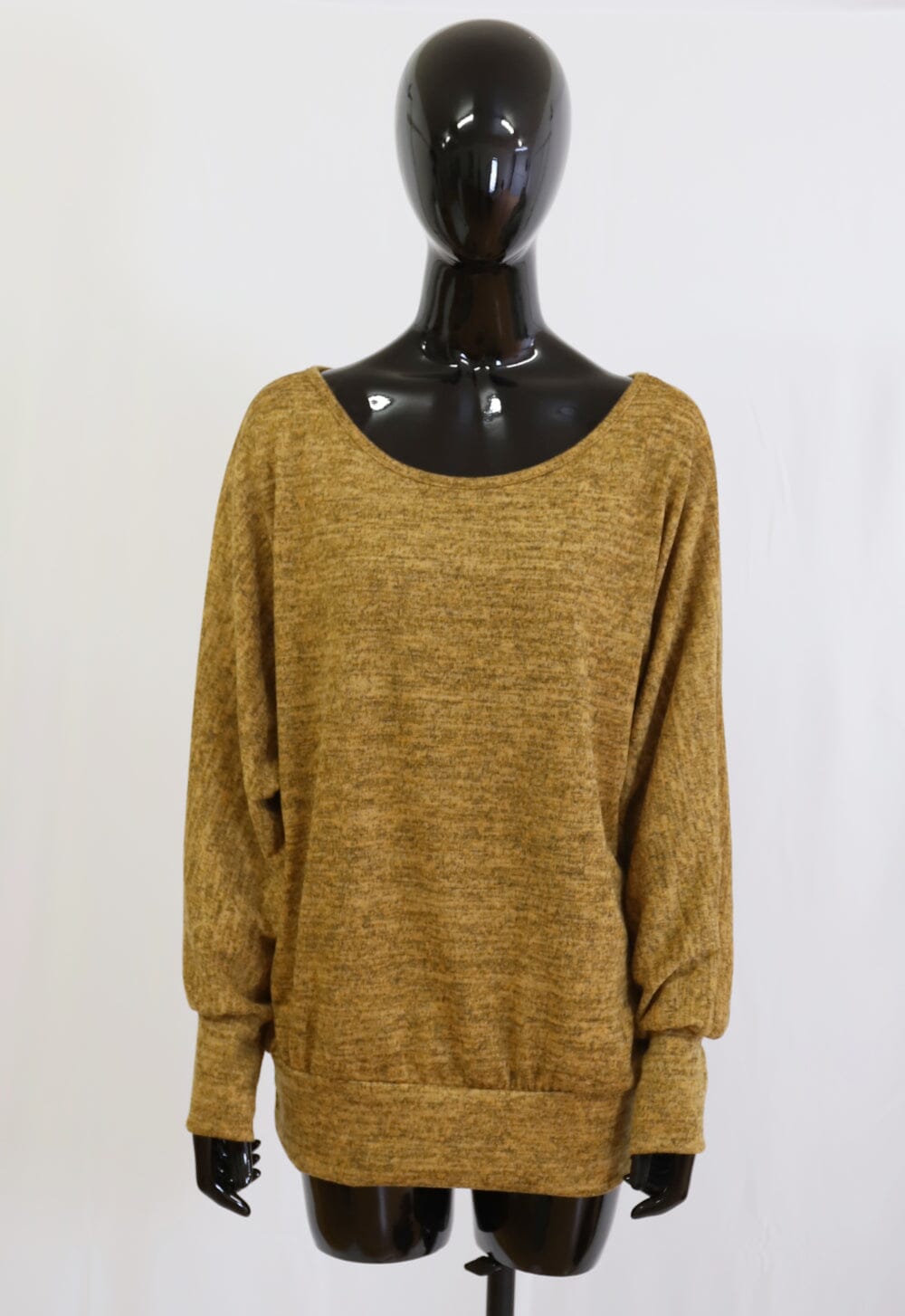 Pull femme moutarde sweat-pull