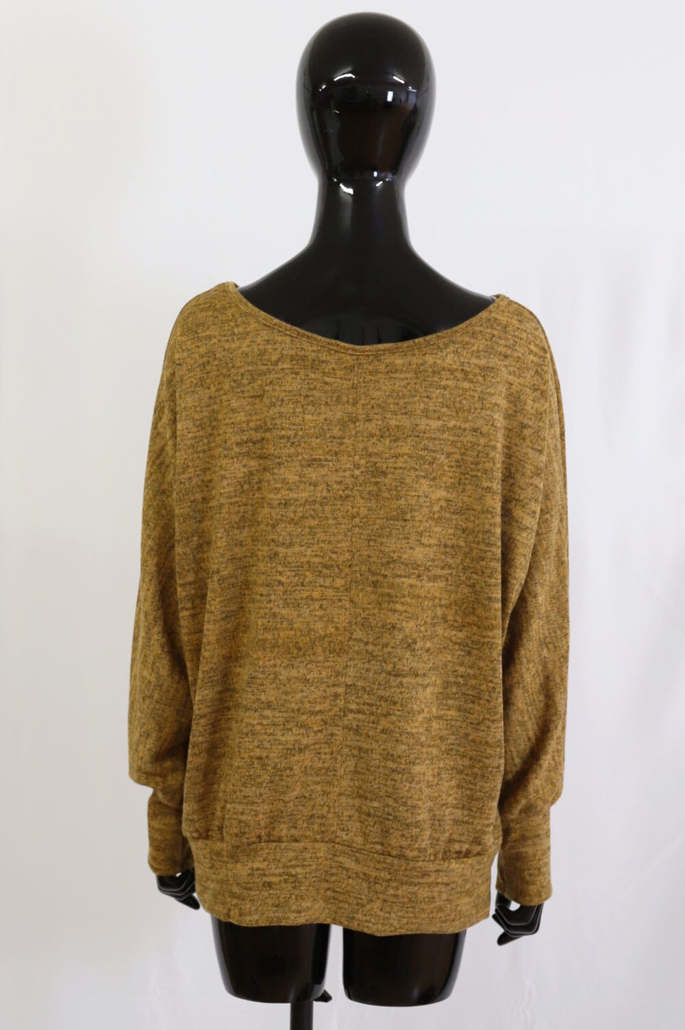 Pull femme moutarde sweat-pull