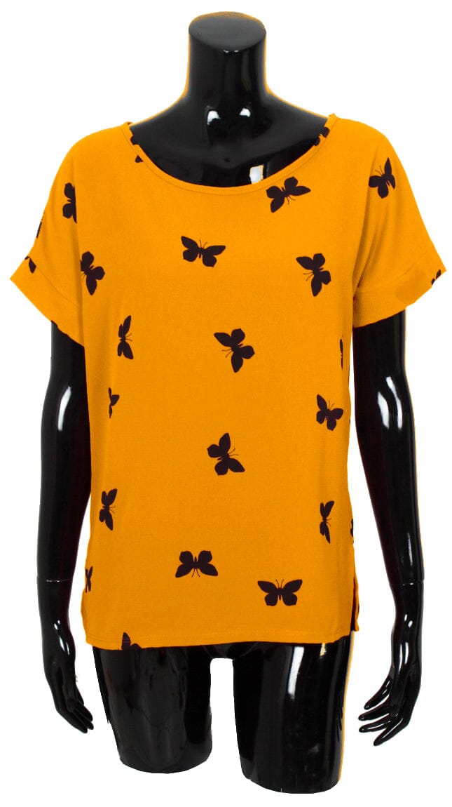 T shirt voile imprimé haut