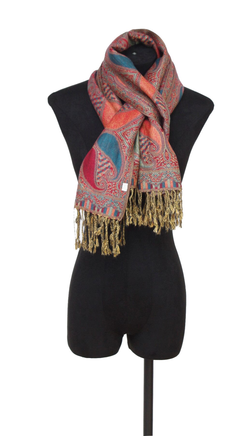 Chale Bordeaux foulard