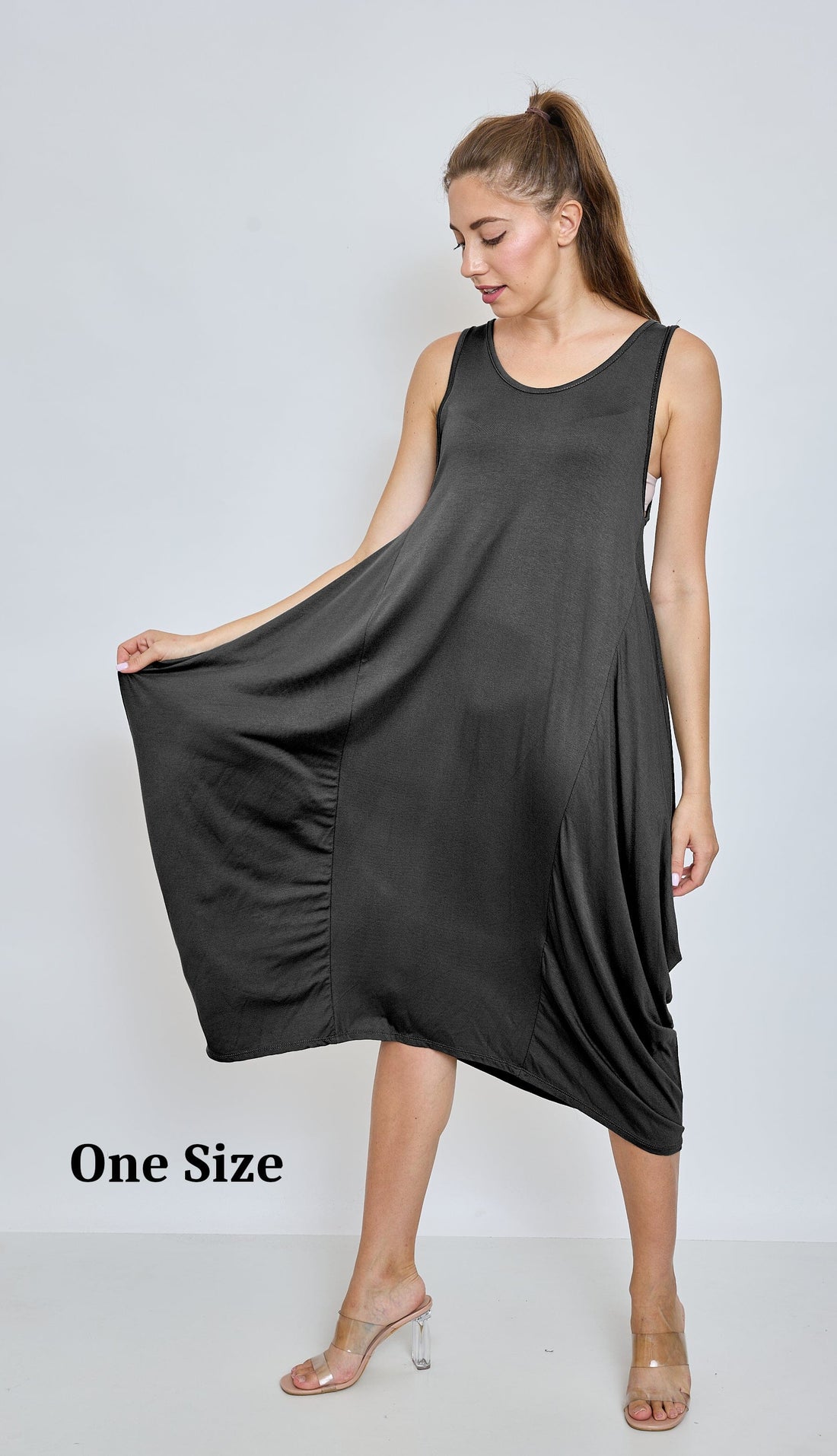 Robe débardeur longue style Oversize Robe