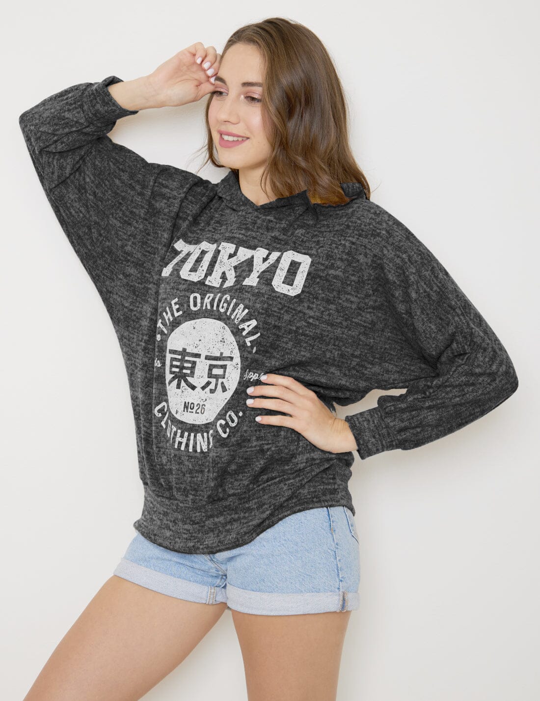 Sweat-Pull Style Oversize imprimé avec Capuche sweat-pull