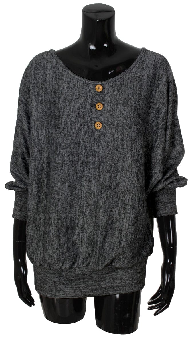 Pull Noir femme sweat-pull